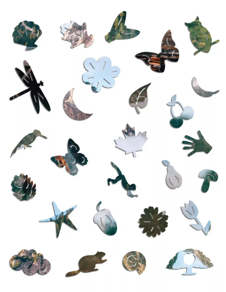 Domek w Górach Drewniane Puzzle Premium