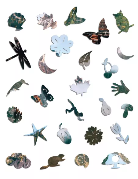 Domek w Górach Drewniane Puzzle Premium