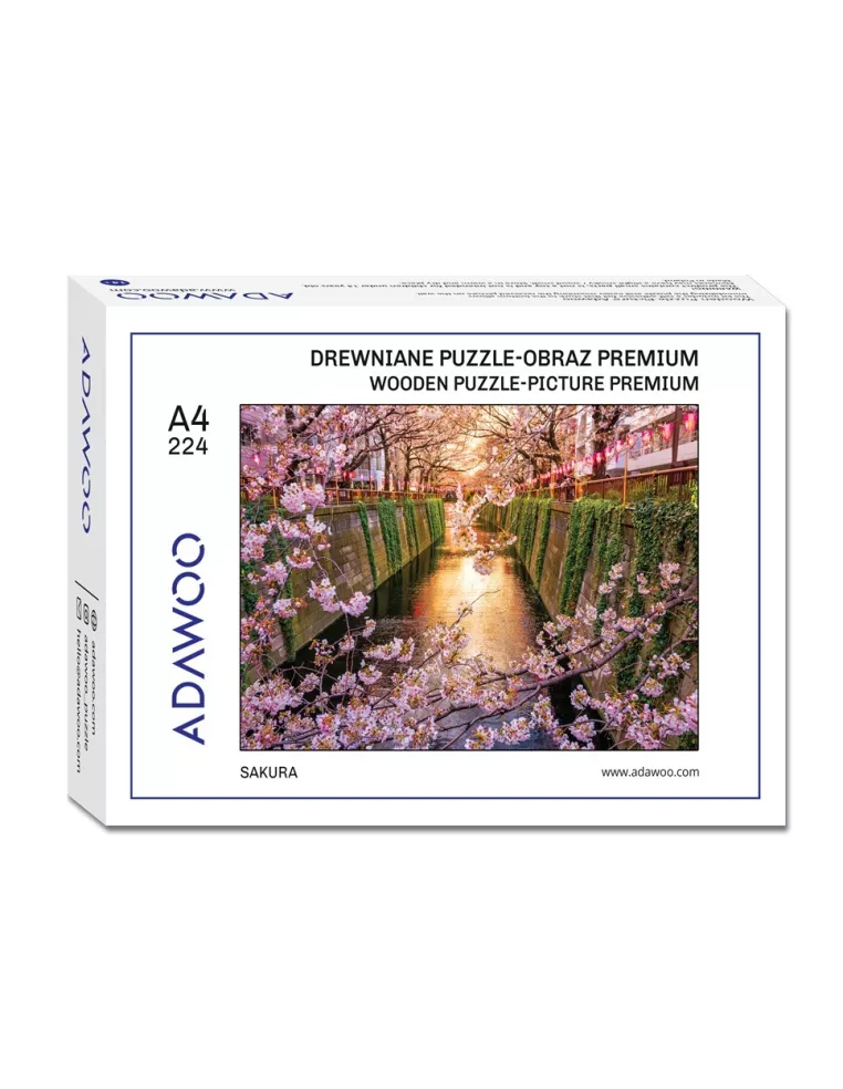Sakura Drewniane Puzzle Premium