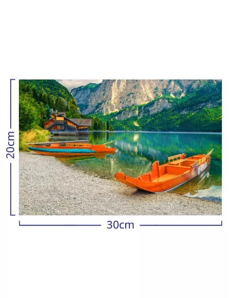 Dřevěné čluny – puzzle Premium