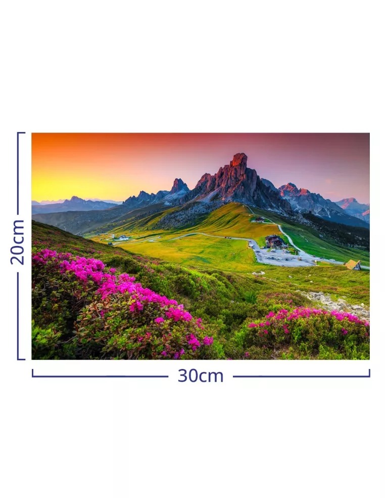 Sunset in the Mountains Wooden Puzzle...