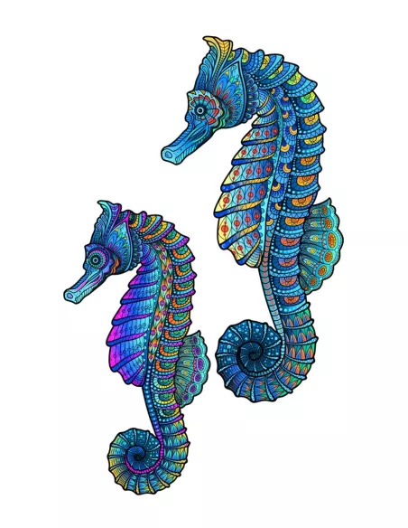 Sea Horses Wooden Puzzle Premium