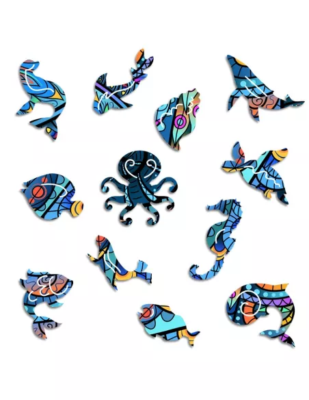 Sea Horses Wooden Puzzle Premium