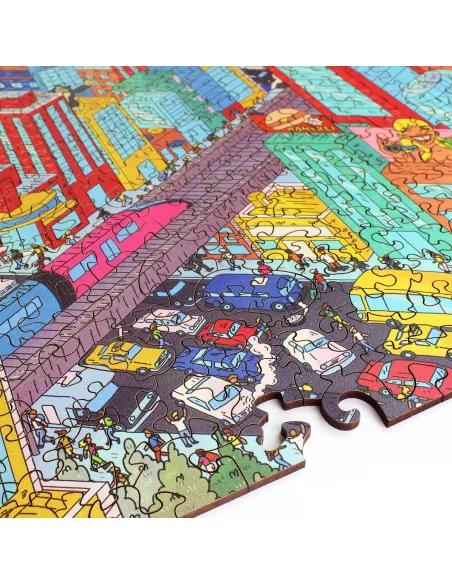 Adawoo Miasto Drewniane Puzzle Premium