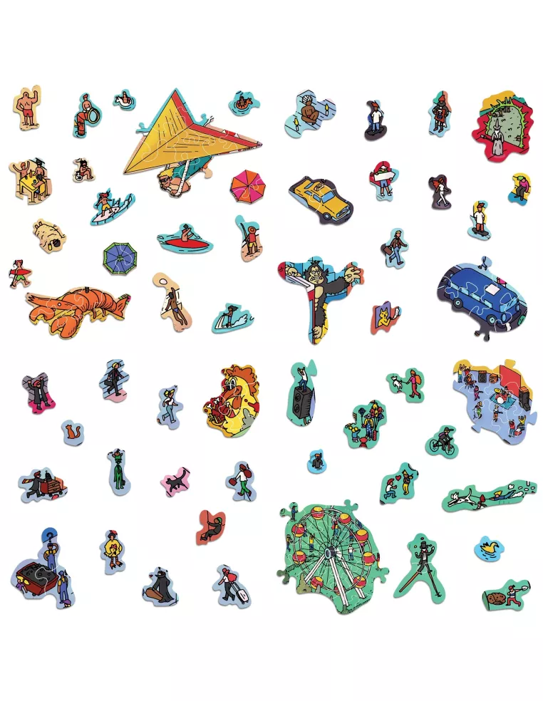 Adawoo City Wooden Puzzle Premium