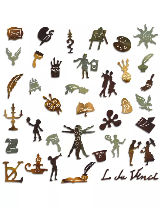 Mona Lisa Drewniane Puzzle Premium 2