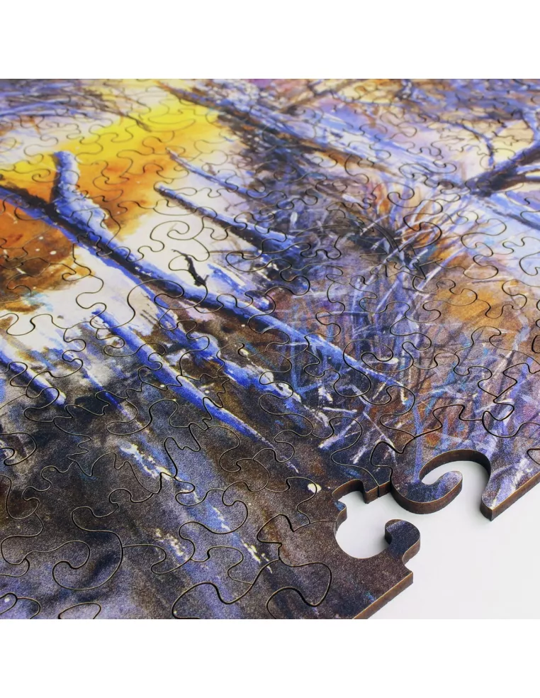 Pohádka o zimě – dřevěné puzzle Premium