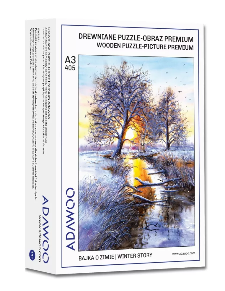 Pohádka o zimě – dřevěné puzzle Premium