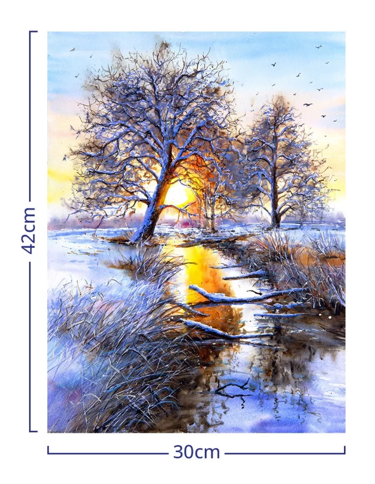 Bajka o Zimie Drewniane Puzzle Premium