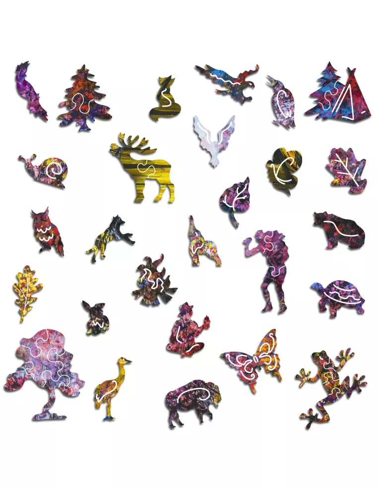 Wyprawa w Nieznane Drewniane Puzzle...