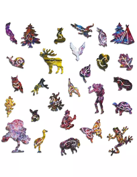 Wyprawa w Nieznane Drewniane Puzzle Premium