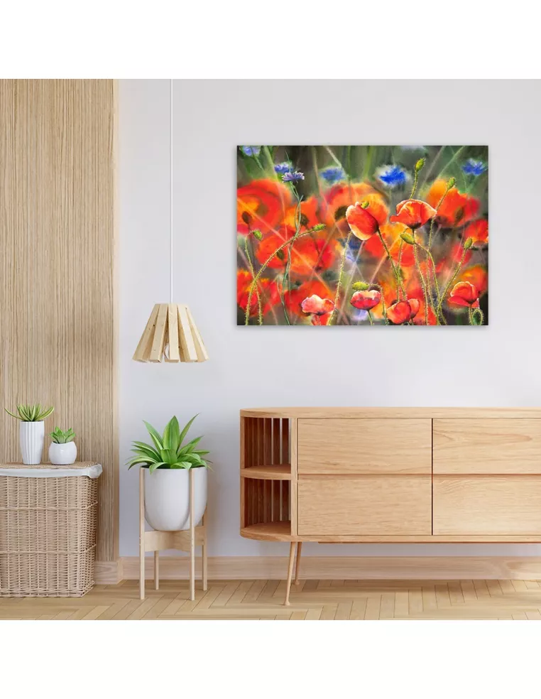 Łąka Makowa Drewniane Puzzle Premium