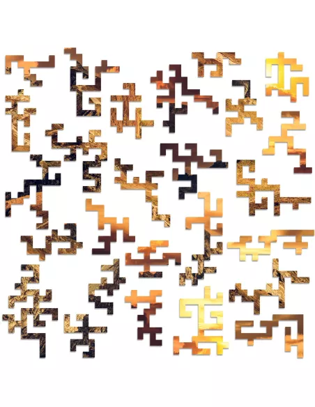 Horské vrcholy – dřevěné puzzle Premium