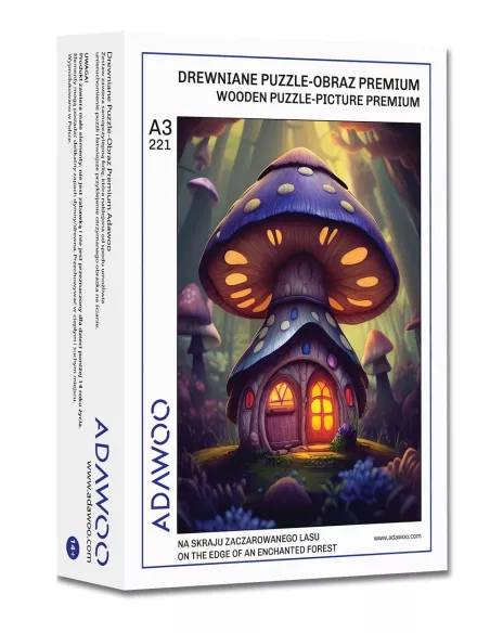 Na okraji Kouzelného lesa – dřevěné puzzle Premium