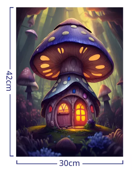 Na skraju Zaczarowanego Lasu Drewniane Puzzle Premium