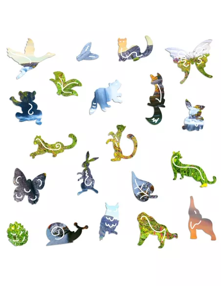 Vodopád Kirkjufellsfoss – dřevěné puzzle Premium