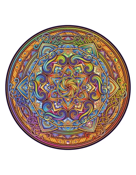 Mandala – Dokonalá harmonie – Dřevěné puzzle Premium