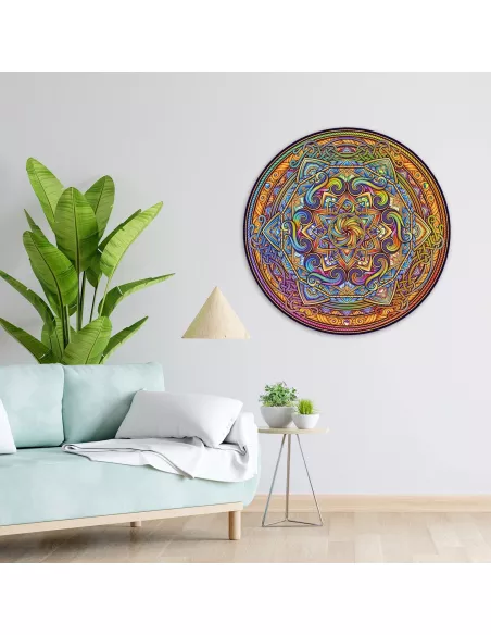 Mandala – Dokonalá harmonie – Dřevěné puzzle Premium