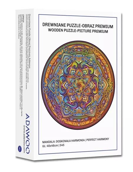 Mandala – Dokonalá harmonie – Dřevěné puzzle Premium