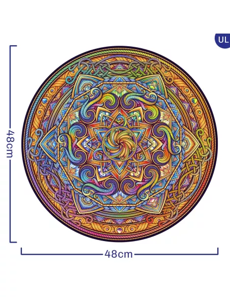 Mandala – Dokonalá harmonie – Dřevěné puzzle Premium