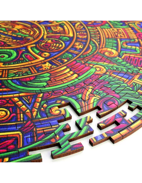 Mayský kalendář – dřevěné puzzle Premium