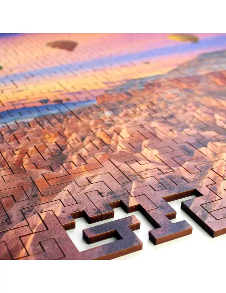 Kapadocja o wschodzie słońca Drewniane Puzzle Premium