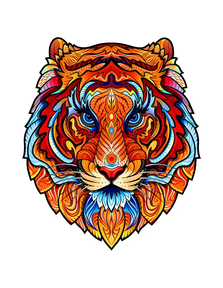 Tiger Wooden Puzzle Premium