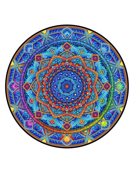 Mandala Niezachwiany spokój Drewniane Puzzle Premium