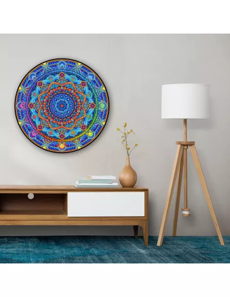 Mandala Niezachwiany spokój Drewniane Puzzle Premium