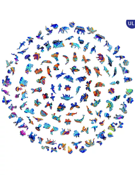 Mandala Niezachwiany spokój Drewniane Puzzle Premium