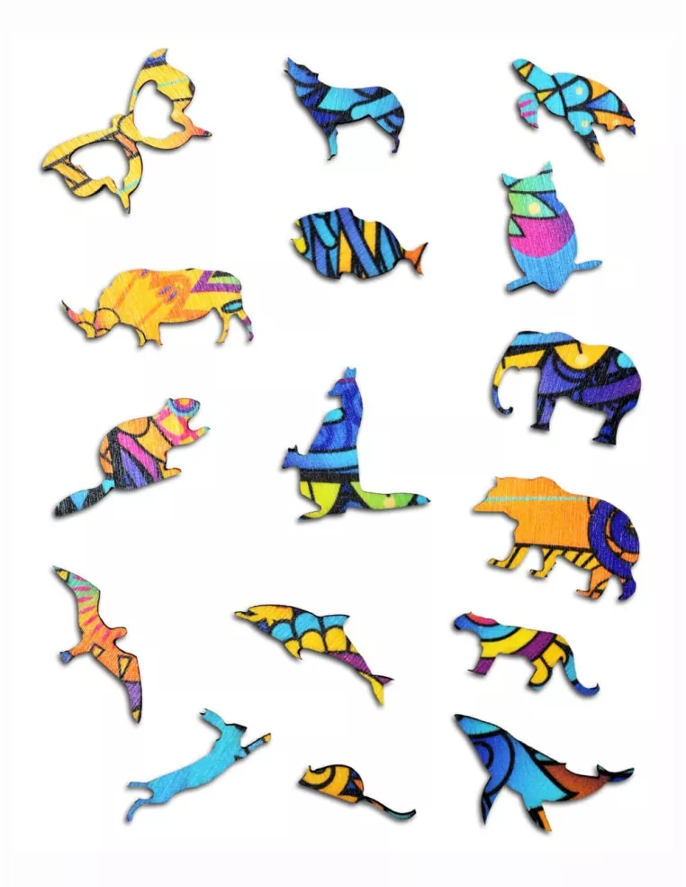 Motyl Drewniane Puzzle Premium