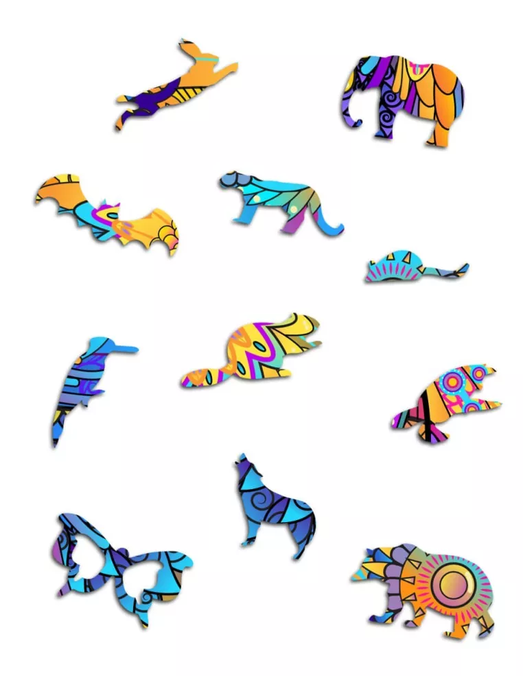 Motyl Drewniane Puzzle Premium