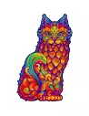Kot Drewniane Puzzle Premium