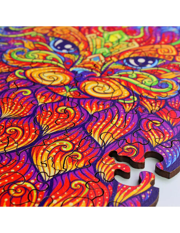 Kot Drewniane Puzzle Premium
