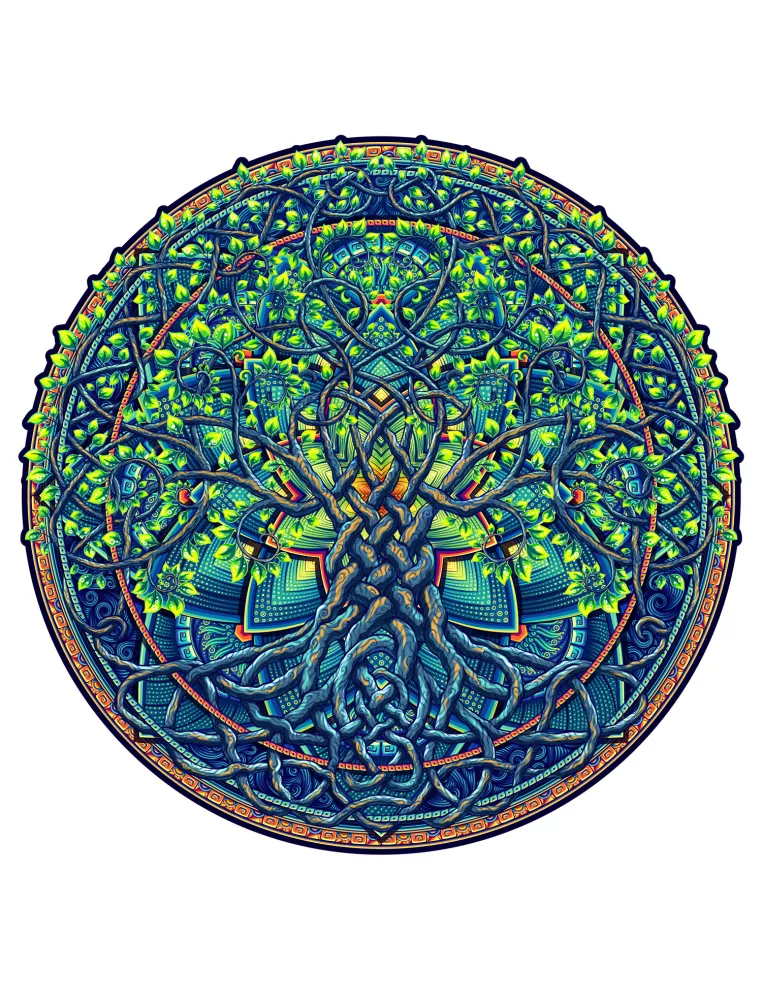 Mandala Drzewo Życia Drewniane Puzzle...