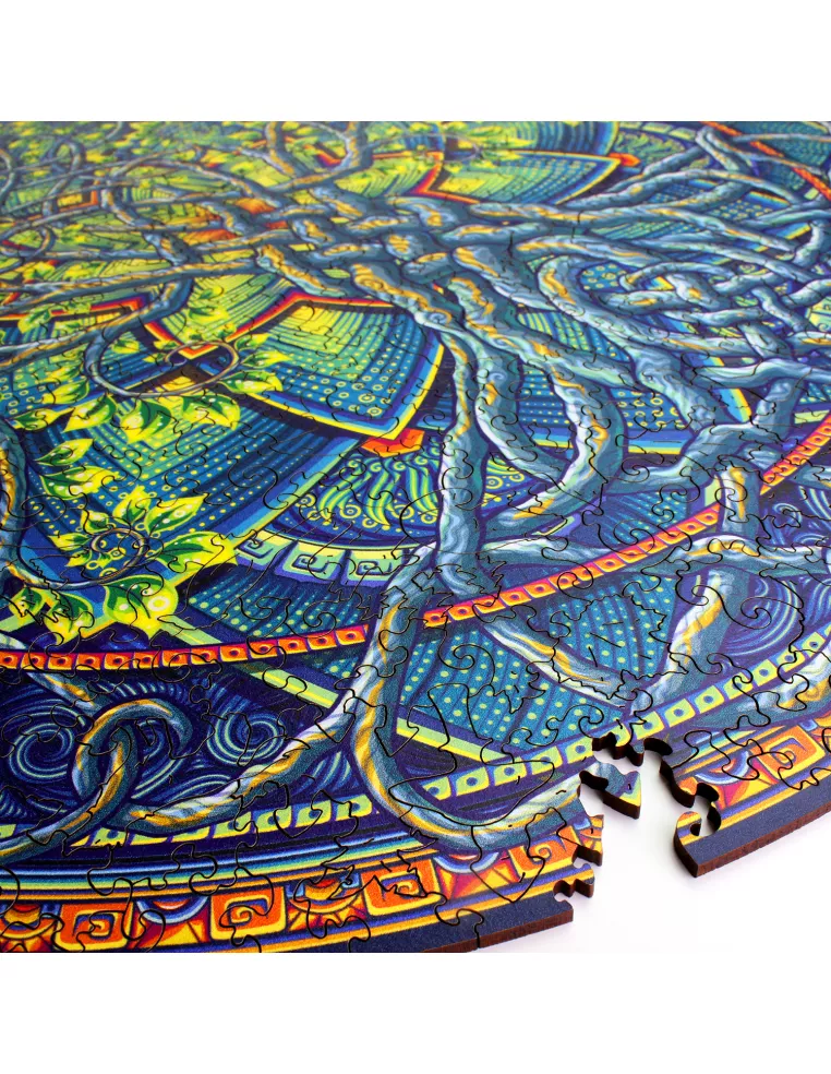 Mandala Tree of Life Wooden Puzzle...