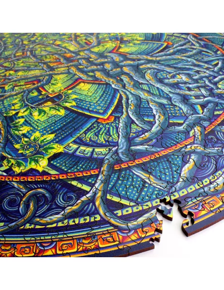 Mandala Strom života – dřevěné puzzle Premium