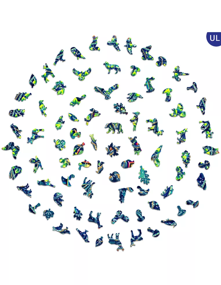 Mandala Tree of Life Wooden Puzzle...