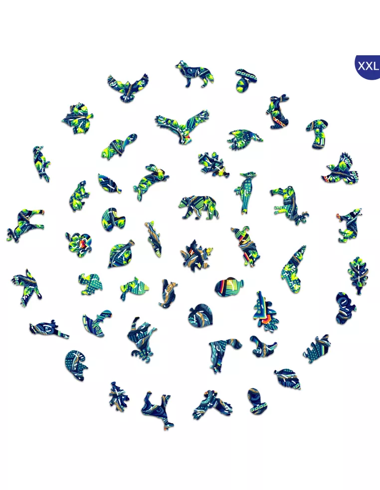 Mandala Tree of Life Wooden Puzzle...