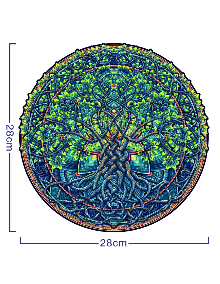 Mandala Drzewo Życia Drewniane Puzzle...