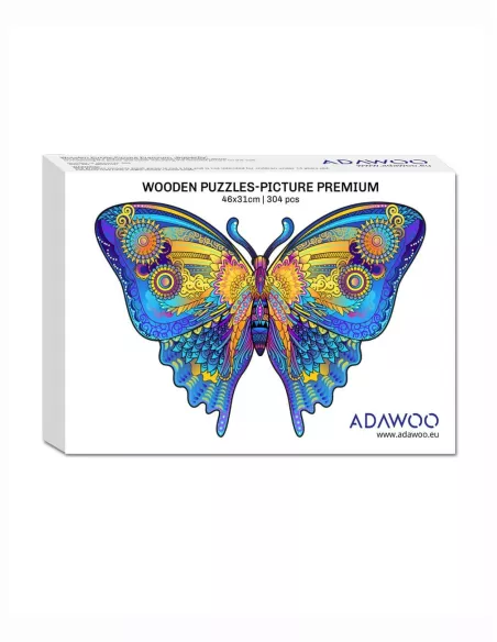 Motýl – dřevěné puzzle Premium