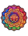 Mandala Kwiat Lotosu Drewniane Puzzle Premium