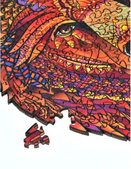 Niedźwiedź Drewniane Puzzle Premium