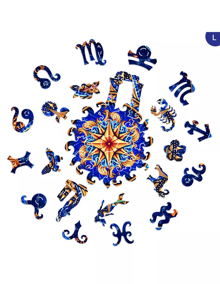 Mandala Znaki Zodiaku Drewniane...