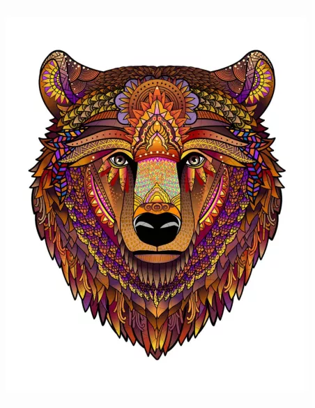 Bear Wooden Puzzle Premium