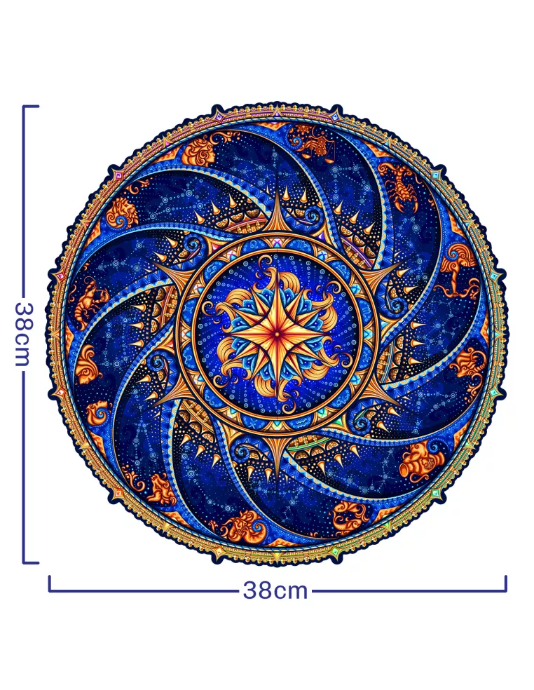 Mandala Znaki Zodiaku Drewniane...
