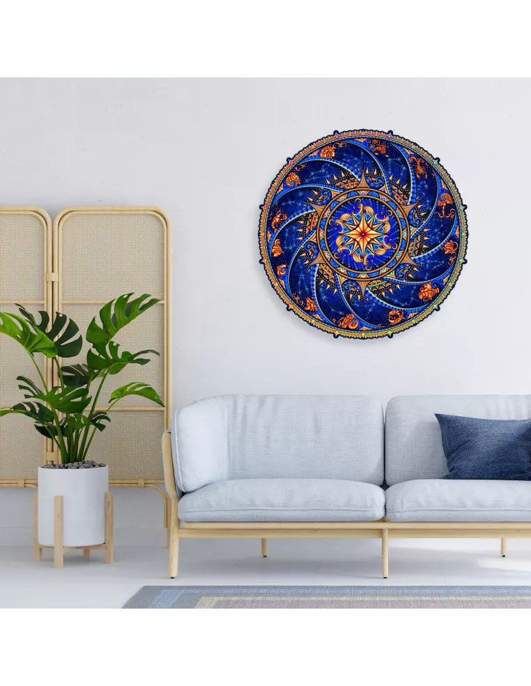 Mandala Znaki Zodiaku Drewniane...