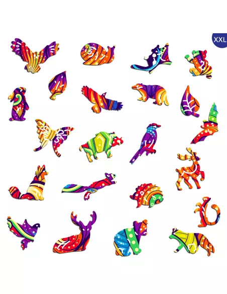 Kot Drewniane Puzzle Premium