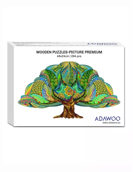 Drzewo Drewniane Puzzle Premium