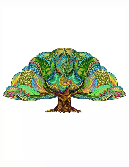 Tree Wooden Puzzle Premium